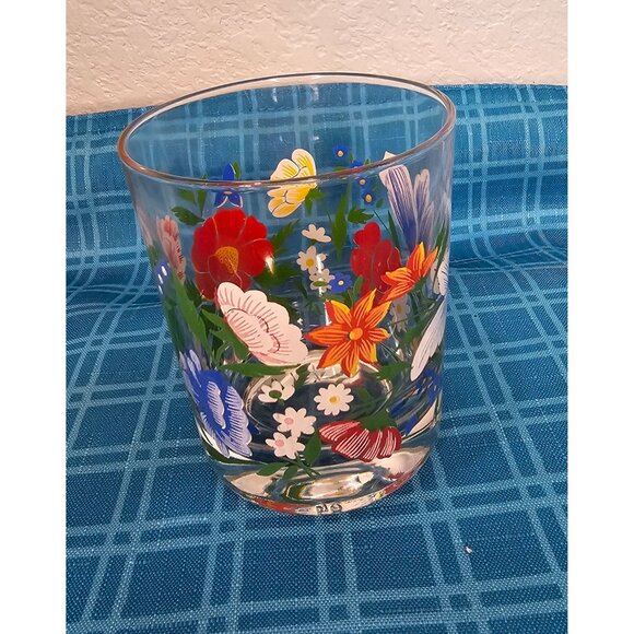Reims France Floral replacement Juice glass or votive holder - Picture 3 of 10